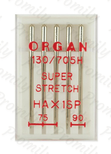 Иглы супер cтрейч №№ 75(3),90(2), Organ, 5 шт от магазина Promily в Пятигорске