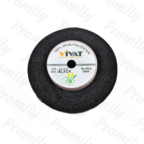 Нитка VIVAT B40/2 черный от магазина Promily в Пятигорске