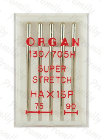 Иглы супер cтрейч №№ 75(3),90(2), Organ, 5 шт от магазина Promily в Пятигорске