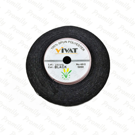Нитка VIVAT B40/2 черный от магазина Promily в Пятигорске